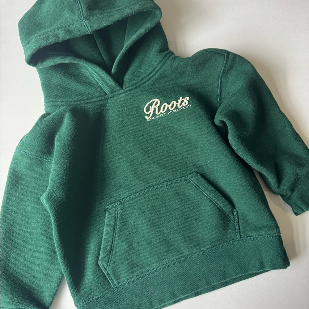 Roots Kids Forest Green Hoodie Toddler Size 3T